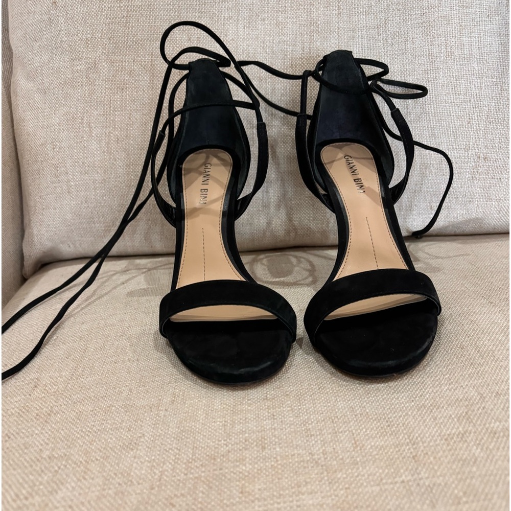 Black Tie Up Heels - Gianni Bini